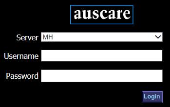 Use the password you have been provided with for your first login (then change your password) and either select Enter or the Login button Logging out of AUSCARE From any screen select the Logout