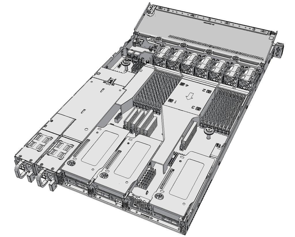 Figure 8-1 Location of the PCIe card (1) (2) (3) Location number Component 1 PCIe card (PCI#0) 2 PCIe card (PCI#1) 3 PCIe card (PCI#2) 8.