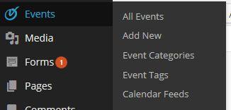 +++ EVENTS +++++++++ This calendar can be used as a single calendar system, or it can sync with Google Calendar. 1. To create an event, hover over the Events menu. Click on Add New Event. 2.