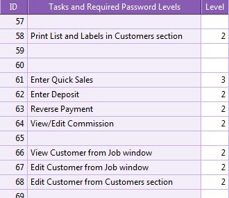 Printer s Plan 2012 What s New and Improved 20 Settings section More functions are added to the Passwords table.
