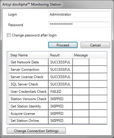 In the screenshot above, the login process went through the four steps successfully and failed on the step 5 checking the user login credentials.
