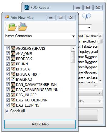 Add Map Layers Existing map layers can be added to the current map. These map layers can belong to preconfigured maps or other data sources. Click the icon Add New Map.