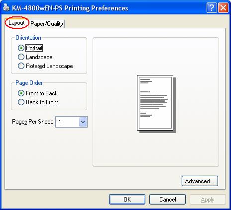 Select the printer you have installed by right clicking, and then open