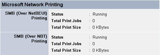 Microsoft Network Printing In this field, you can monitor