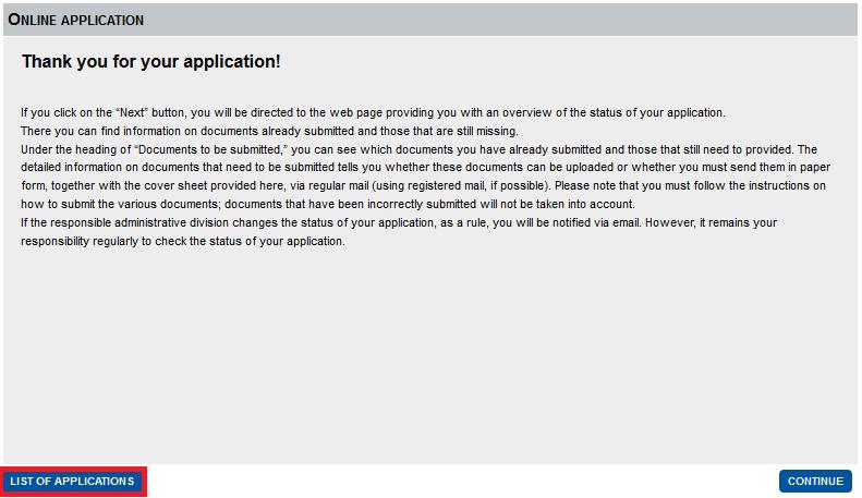 (2) You have now submitted your application for short-term studies at RWTH. You will receive a confirmation.