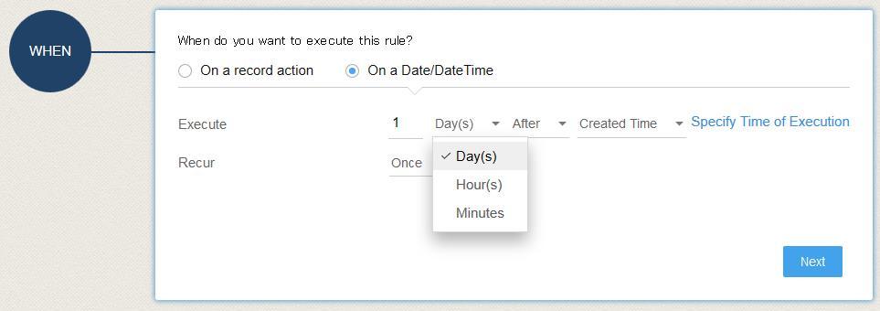 Date / DateTime based Workflow