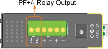 2.6 Power Failure Relay Output The device provides a relay output to report power failure event to a remote alarm monitoring system.