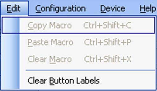 1 The File Menu Figure 42 illustrates the File menu and Table 7 defines it: Table 7: File Menu Features Figure 42: The File Menu Menu Command New Configuration Save Configuration Load Configuration