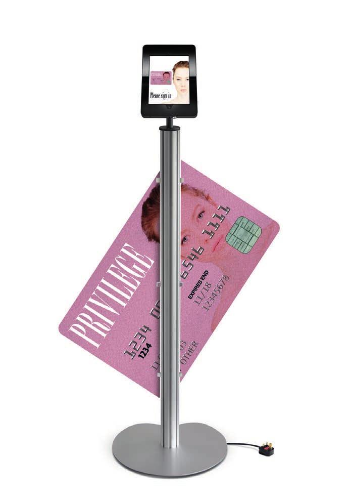 ipad Display - Graphic Concept The stylish ipad graphic display stand is designed to carry an ipad whilst attracting