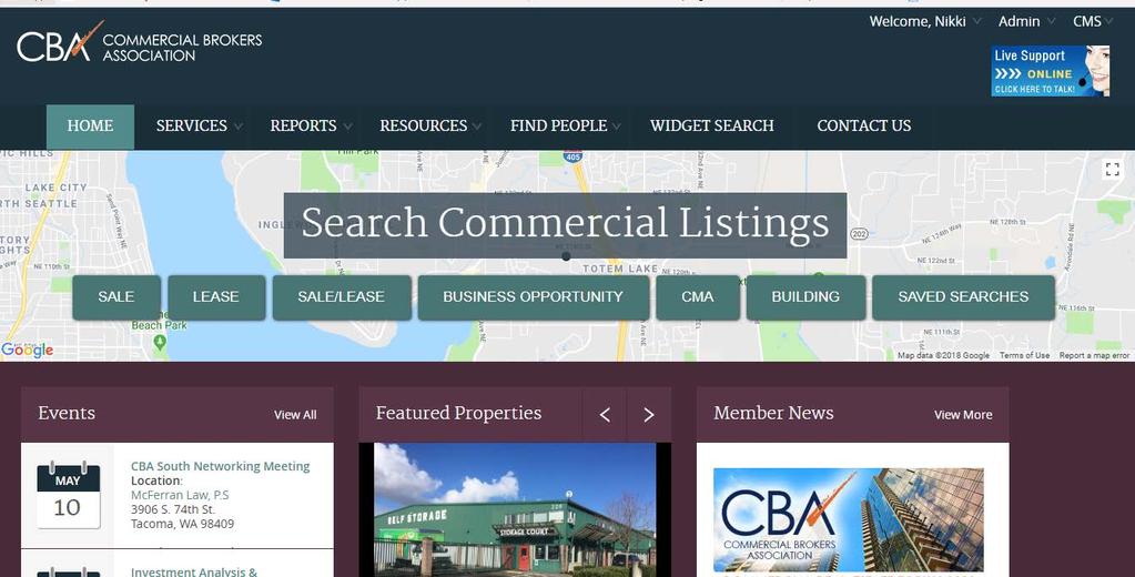 Search Listings Tool Select the Home Tab Then select the type of search you want to conduct You can choose searches for Sale/Lease, Buildings, Bus Ops or CMA.