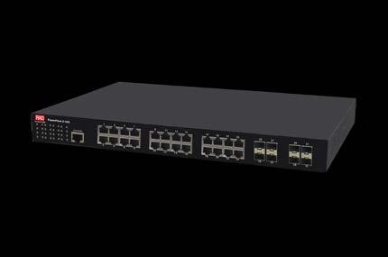 The first includes 20 gigabit SFP ports plus 4 combo gigabit ports, and the second supports 4GbE and 24 copper ports with up to 400W PoE.