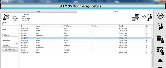 .9 Editing the patient data. Go to the Table - All Patients or Edit Patient data section.. Click on the Edit Patient data button. The Change Patient data view will be displayed. 3.