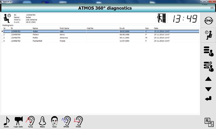 4.. Opening the diagnostic software You can open the diagnostic software from any section.
