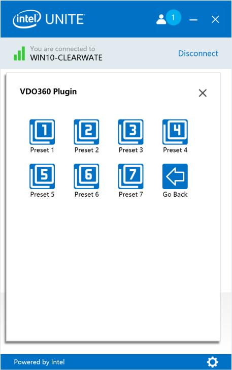 5.2 Camera Presets If the VDO360 Clearwater Camera Software created presets, these icons access the presets shown in Figure 11.