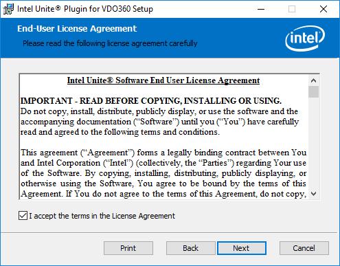 Figure 3. License Agreement Window 3. Accept the terms in the License Agreement (Figure 3). 4.