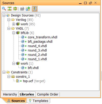 Verifying the bftlib VHDL Library 9.