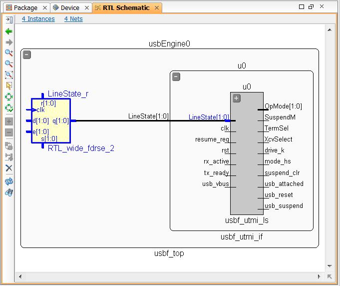 Step 4: Elaborating and Analyzing the RTL Design Figure 21: Expanding Logic in the RTL Schematic View For additional schematic exploration capabilities, see the Design Analysis and Floorplanning