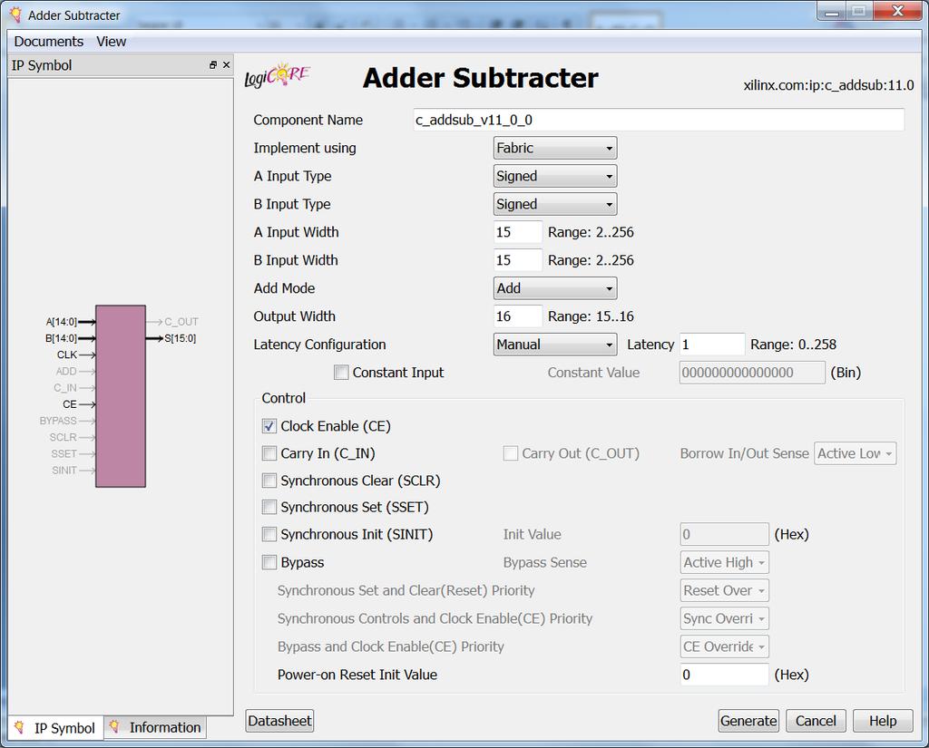 Step 8: Customizing and Instantiating IP Customizing a Simple Adder IP 1. Click the Group by Category button. 2. Click the Collapse All button. 3.
