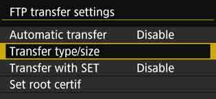 Transferring Images Individually Selecting Particular Sizes or Types of Images to Transfer You can select which images to transfer when recording images of different sizes to a CF card and SD card