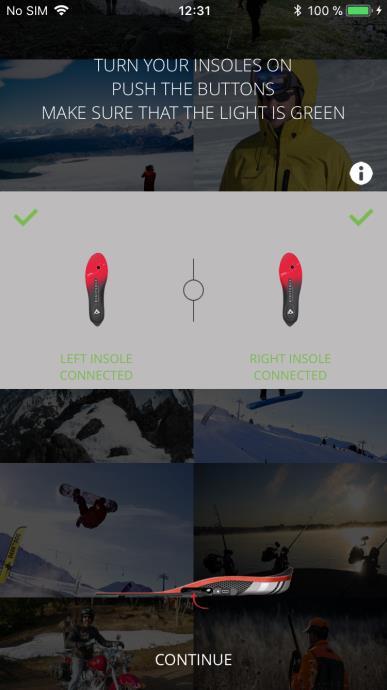 Your Warm Series Battery and recharge Charge your insoles To charge