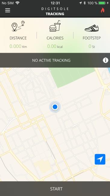Tracking You can follow your activity by going in «Tracker».