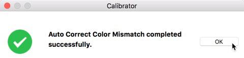 Click OK to finish. Auto Correct Color (ACC) 1. Open Calibrator from Command Workstation.
