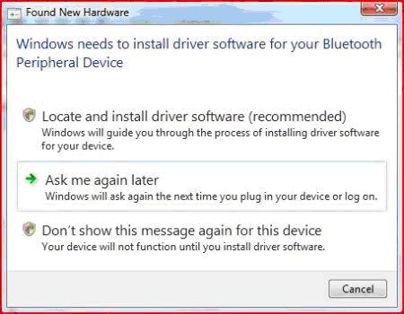 If Windows has the appropriate printer driver, it begins installing the driver.