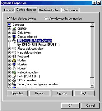 Exhibit 6-15 shows Device Manager information for a printer connected to a computer. Exhibit 6-15. Port identified for the printer 6.2.3 Installing an inkjet printer To install an inkjet printer: 1.