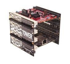 Get to Know the TWR-K60F120M Board Primary SW1 Potentiometer SD Card Socket Infra-Red SW2 General-Purpose Tower Plug-In (TWRPI)