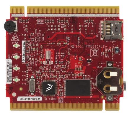 The TWR-K60F120M board is part of the Freescale Tower System, a modular development board platform that enables rapid prototyping