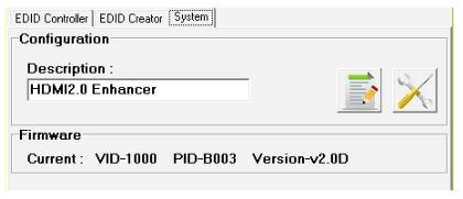 and information fields within the EDID file such as Manufacturer Name, Monitor Name, etc.