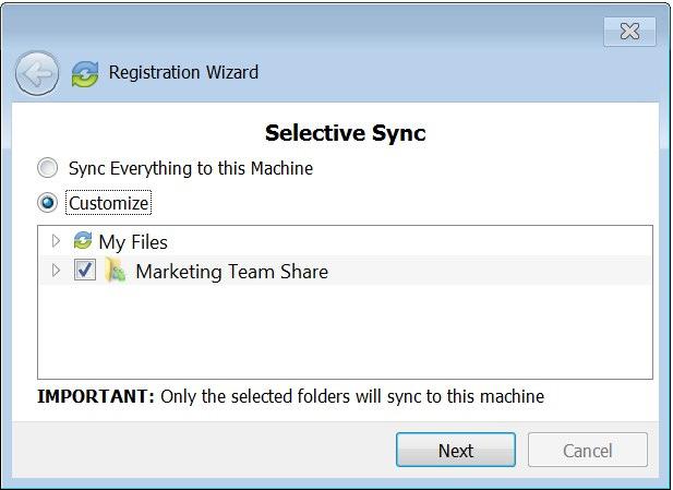 Note: A folder named the File Sync Folder will automatically be created within the location you select. You do not need to manually create a folder titled the FileSyncFolder.