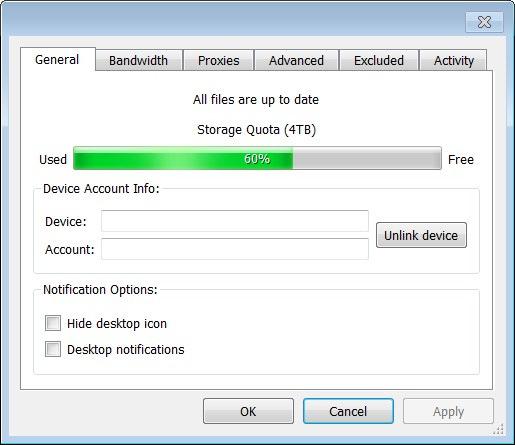 How to Manage Preferences for the Desktop Client Using the icon on your computer's system tray, you can manage preferences, pause a sync process, and view warning messages.