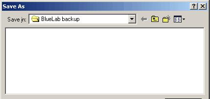 Browse to a location in which the backup is to be saved and enter a file name for the backup. 4.