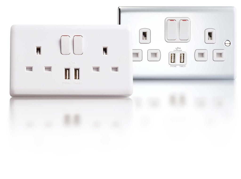 Recharge your batteries Supercharged USB charging sockets provide the perfect