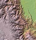 Shaded Relief model of the selected input DEM data source.
