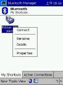 Click Polstar to connect the Bluetooth receiver to your Pocket PC. Click Polstar to connect POLSTAR icon in the list.