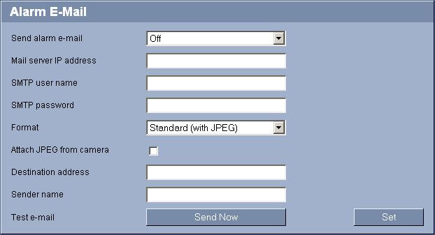 VIP X1 XF Configuration using a Web browser en 75 5.33 Advanced Mode: Alarm E-Mail As an alternative to automatic connecting, alarm states can also be documented by e-mail.