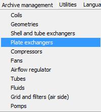 Page 132 of 184 How to insert a Plate Heat Exchangers SHARK 2.5 allows the possibility to insert the components in the archive of the software.