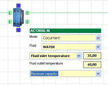 Heat Pump, the input parameters will be changed for each exchanger.