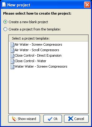 window will appear, that lets you load a project template.