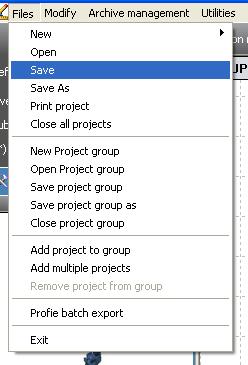 Page 53 of 184 Projects management Saving a project In, every project is a file that can be loaded, saved, moved just like a Word document.