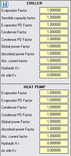 Page 70 of 184 Evaporator Factor: acts on the capacity of the evaporator Sensible capacity factor: acts on the sensible capacity Evaporator Pressure drops Factor (fluid side, not Freon side)