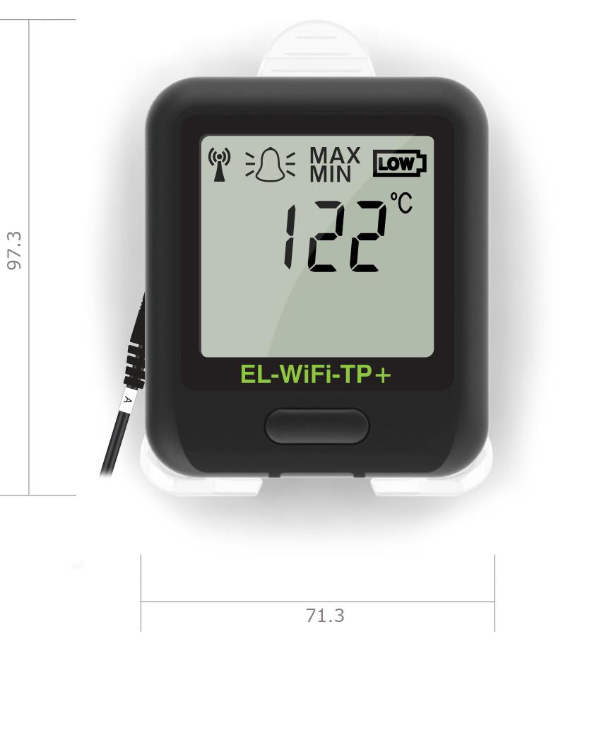 The OM-EL-WiFi-TP-PLUS is a low powered battery device. When configured using typical transmission periods (e.g. once every 5 minutes) the sensor will operate for over one year (at room temperature).
