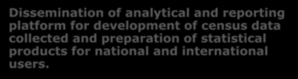 The main objectives of AMB Preparation and dissemination census data for statistical