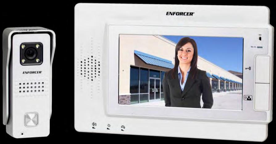 DP-234Q (NTSC) DP-734Q (PAL) Hands-Free Video Door Phone Manual Screen image simulated. * has four LEDs for nighttime operation Remotely and securely talk to visitors and unlock doors, gates, etc.