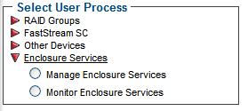 6.3 SCSI Enclosure Services (SES) Drive enclosures may provide a SCSI Enclosure Processor which indicates enclosure health status, drive identification and drive fault.