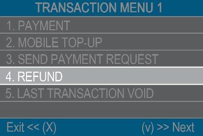 Refund transactions A refund transaction is used in order to issue a refund (credit) to the customer.
