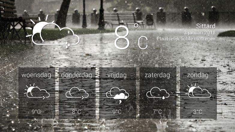 WEATHER TEMPLATES DISPLAY A FORECAST AND CURRENT CONDITIONS We Weather 1 i Requires MediaServer Weather with dynamic background Displays a five day weather forecast and current conditions for your