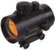 flip-up lens covers 2-year factory warranty lexible eye relief Red/Green dot reticle Includes battery and flip-up lens
